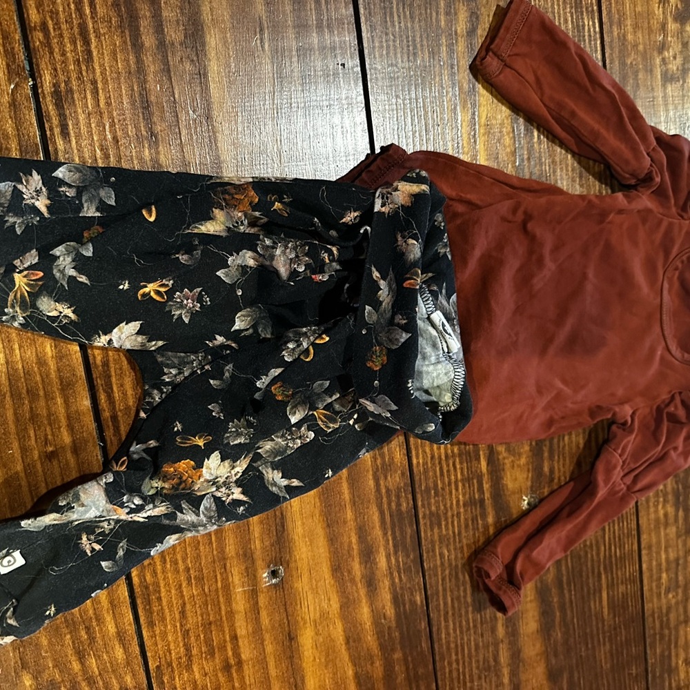 Kids Long Sleeve Rust Shirt